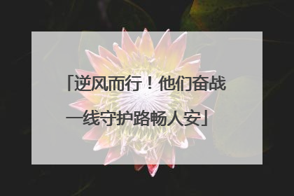 逆风而行！他们奋战一线守护路畅人安
