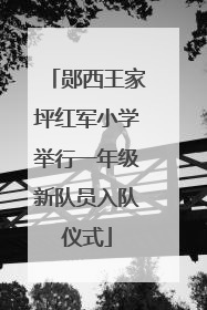 郧西王家坪红军小学举行一年级新队员入队仪式