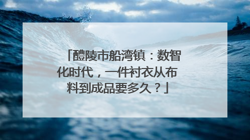 醴陵市船湾镇：数智化时代，一件衬衣从布料到成品要多久？
