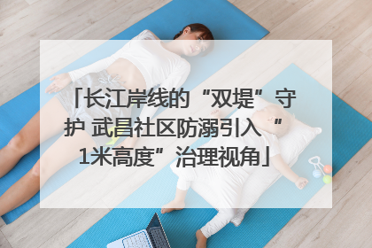 长江岸线的“双堤”守护 武昌社区防溺引入“1米高度”治理视角