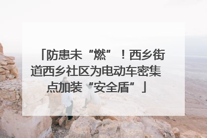 防患未“燃”！西乡街道西乡社区为电动车密集点加装“安全盾”