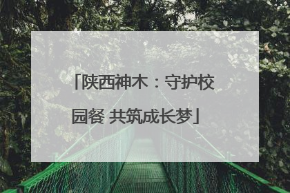 陕西神木：守护校园餐 共筑成长梦
