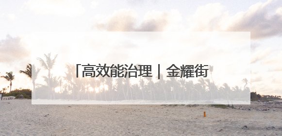 高效能治理｜金耀街道：“网格+”模式打造基层治理新样板