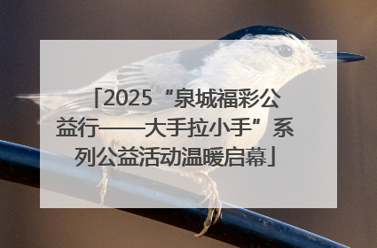 2025“泉城福彩公益行——大手拉小手”系列公益活动温暖启幕