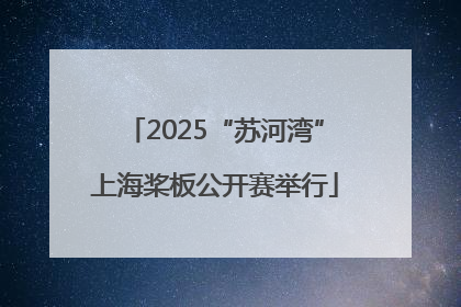 2025“苏河湾”上海桨板公开赛举行