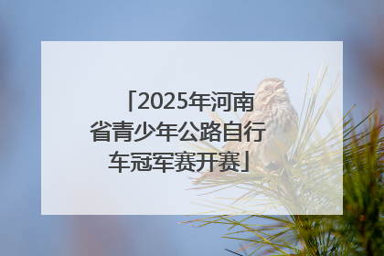 2025年河南省青少年公路自行车冠军赛开赛