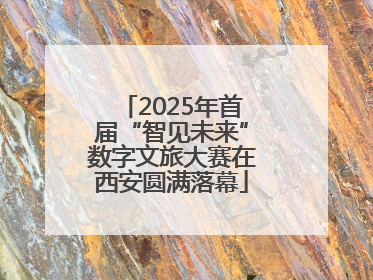 2025年首届“智见未来”数字文旅大赛在西安圆满落幕
