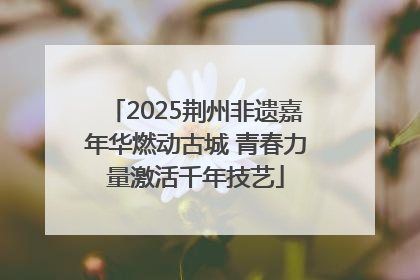 2025荆州非遗嘉年华燃动古城 青春力量激活千年技艺