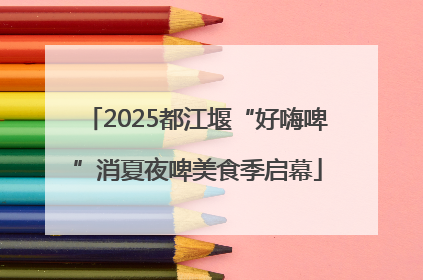 2025都江堰“好嗨啤”消夏夜啤美食季启幕